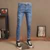 spring and summer blue casual stretchy denim