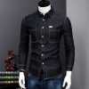 men's designer denim shirt
