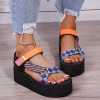 comfy soft 2022 summer high heeled sandals