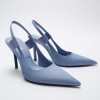 ZA2023 autumn women's French niche design pointed high heel shoe