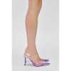 ZA2022 summer new purple transparent French women's fine heel Mueller shoes