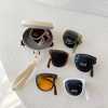 Foldable Children's summer UV protection portable sunshade glasses with storage