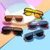 Children's big frame sunglasses UV protection cute handsome baby boys and girls 2023 eyewear trend