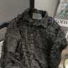 fringe plaid long-sleeved shirt for men and women autumn loose niche ins plankton handsome Hong Kong