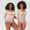 Women's corset bodysuit Long sleeve body shaper seamless bodysuit