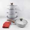 5 piece non-stick die casting pot aluminum pot foreign trade pot