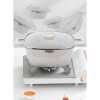 Dessini non-stick square stripe die cast aluminum pot