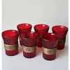 vintage red advanced high temperature glass cup set