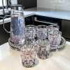 Light luxury glass drinking cup form