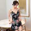 New summer sexy women ice silk halter nightdress Fashion Korean version