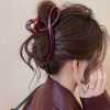 Ancola Red Simple temperament early autumn shark clip