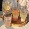 2pcs wide-mouth glass cup