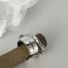 AMBUSH double-ring ring men's and women's versatile open stacked ring