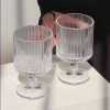 2pcs Striped tall juice glass