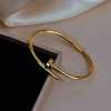 High-end ancient style gold nail bracelet