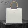 Cuud women's genuine leather large capacity work commuting versatile handbag