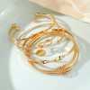 retro alloy simple chain bracelet fashion set