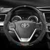 Toyota Highlander steering wheel cover 09-2022 leather carbon fiber fur handle