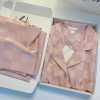 High-end ice silk women's spring and autumn thin long-sleeved pajamas