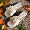 Soft-soled bow new slippers