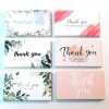 30 sheets/pack of green leaf thank you card
