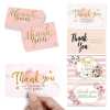 30 sheets/pack of English holiday thank-you cards, simple, fresh and creative greeting cards, gold-p