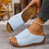 Women's comfortable slope heel sandals