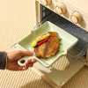 ceramic square handle plate soft light macaron color microwave oven electric oven air fryer friendly