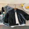 boys' spring and autumn leather jacket