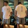 Gym casual all-match white T-shirt