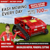 Remote Control Lawn Mower for All Terrain Tracked Agricultural Green Belt Weeding Orchard Weed Shred