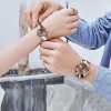 Luxury Rose Gold Couple Quartz Wristwatch Set