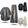 men's two-piece tie-dye stitching round-neck short-sleeved top straight trousers