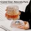 crystal rotating whiskey wine glass high-end foreign wine glass brandy glass