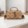 Charming retro printed light luxury small square bag