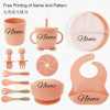 Hi Peggy 13pcs silicone kids tableware set with free customization