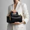 High-quality retro side clamp design fashion light luxury women's handbag