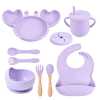 Hi Peggy crab children's baby cartoon silicone tableware
