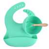 3pcs silicone baby tableware