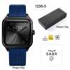 Unisex SABR Arabic Numeral Silicone Strap Quartz Wrist Watch