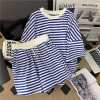 Women’s Casual Striped 2 Piece Shorts Set