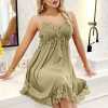 Women’s Lace Trim Spaghetti Strap Nightdress