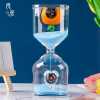 60min Starry Sky Rabbit Aerospace Children's Hourglass Timer Meal Lunch Time Glass Flowing Sand Bott