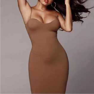 Amazon Women's cotton suspender dress