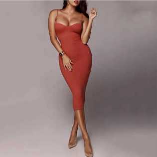 Amazon Women's cotton suspender dress