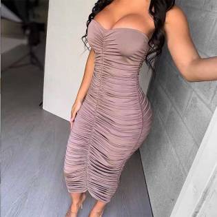 women's 2023 pleated gown