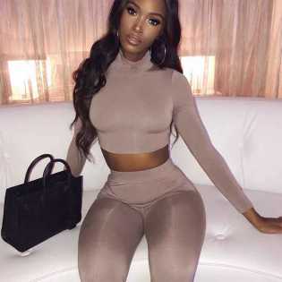 women's-autumn-sexy-high-collar-fashion suit