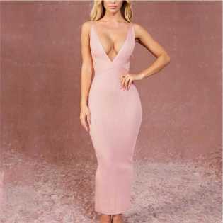 sexy-suspender-banquet-host-dress