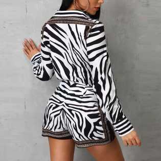 zebra-print-two-piece-women's-outfit