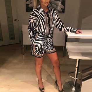 zebra-print-two-piece-women's-outfit